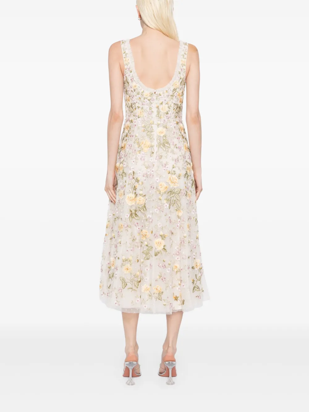 Needle & Thread Florine jurk Beige
