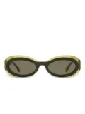 Ferragamo Eyewear oval-frame sunglasses - Green