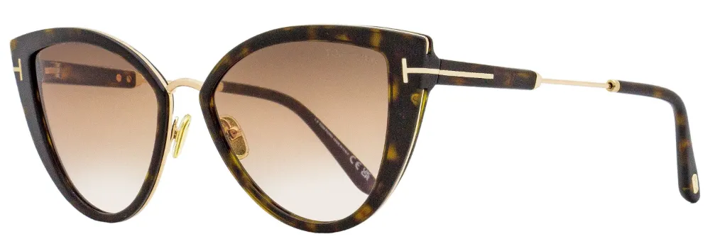 Tom Ford Anjelica 02 Cat-eye Sunglasses In Brown