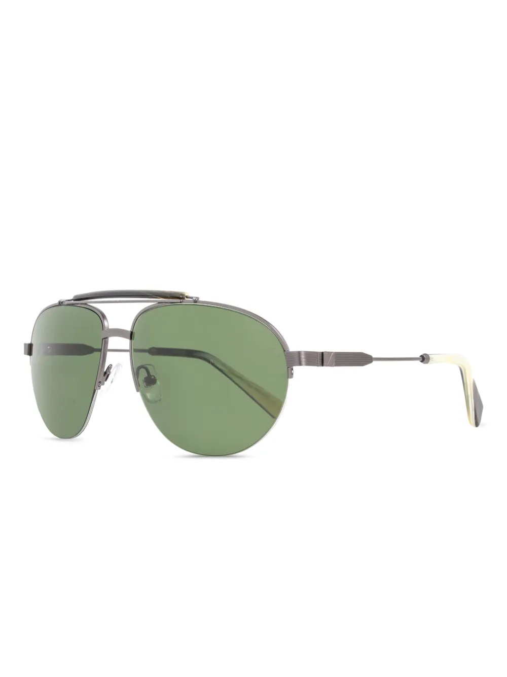 Zegna pilot-frame sunglasses - シルバートーン Zegna pilot-frame sunglasses - シルバートーン