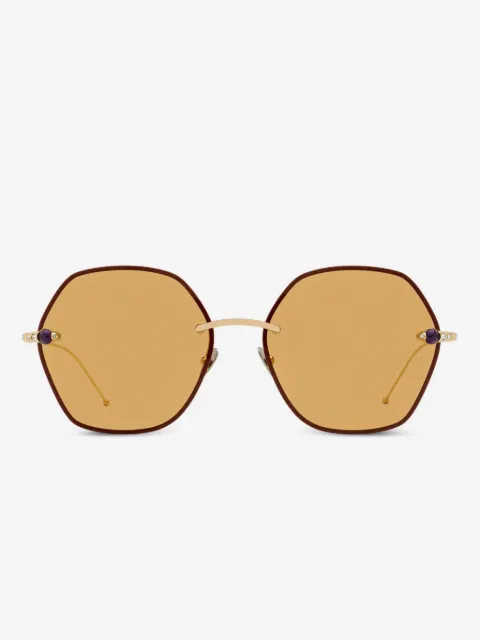 Pomellato Eyewear lentes de sol con armazón hexagonal