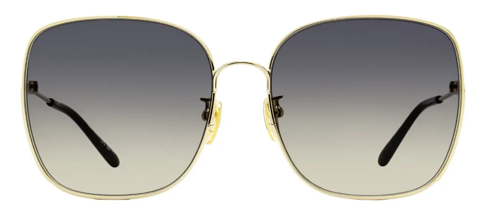 Chloé Square-frame Sunglasses In Gold