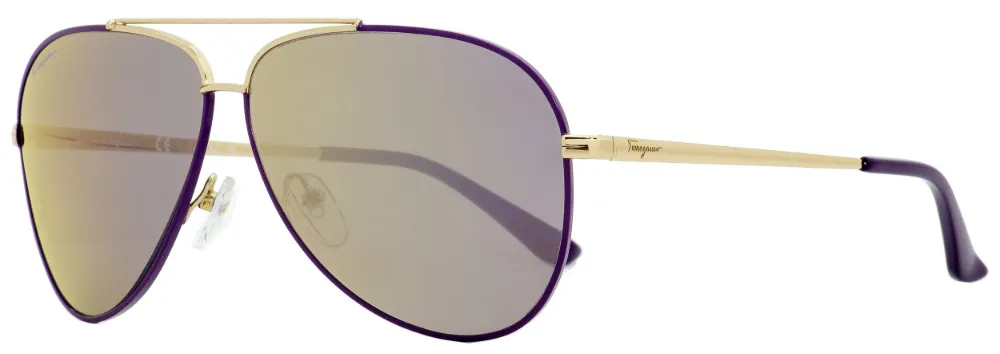 Ferragamo Unisex Sf131s 211 60mm Sunglasses In Brown