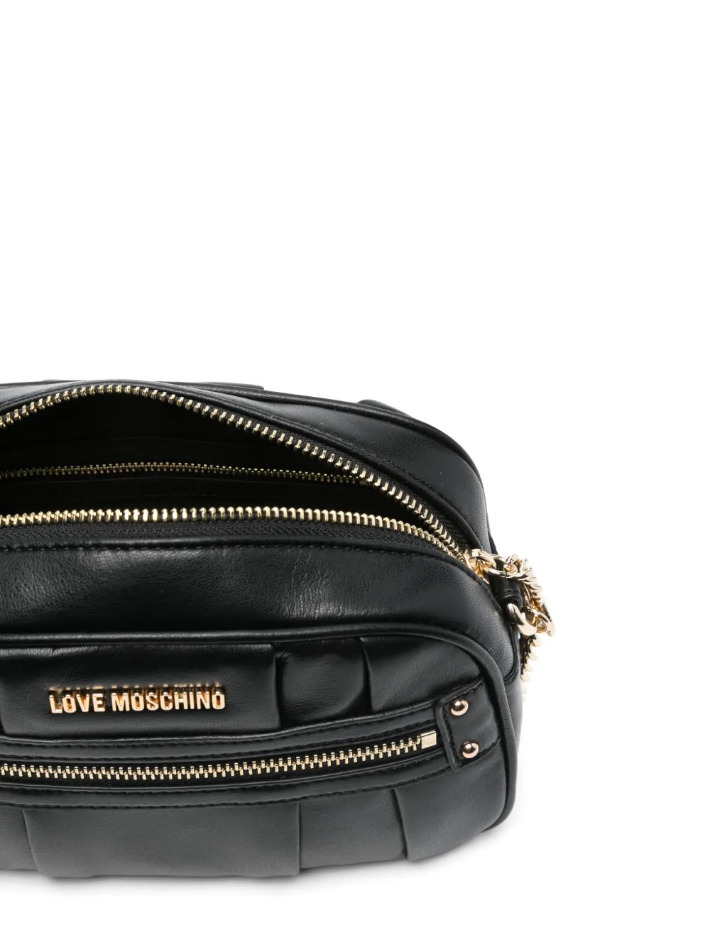 Love Moschino Crossbodytas met logoplakkaat Zwart