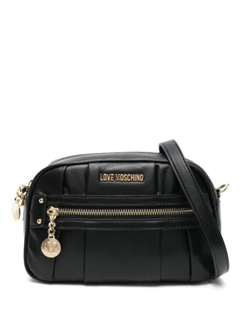 Love Moschino bolsa crossbody con placa del logo