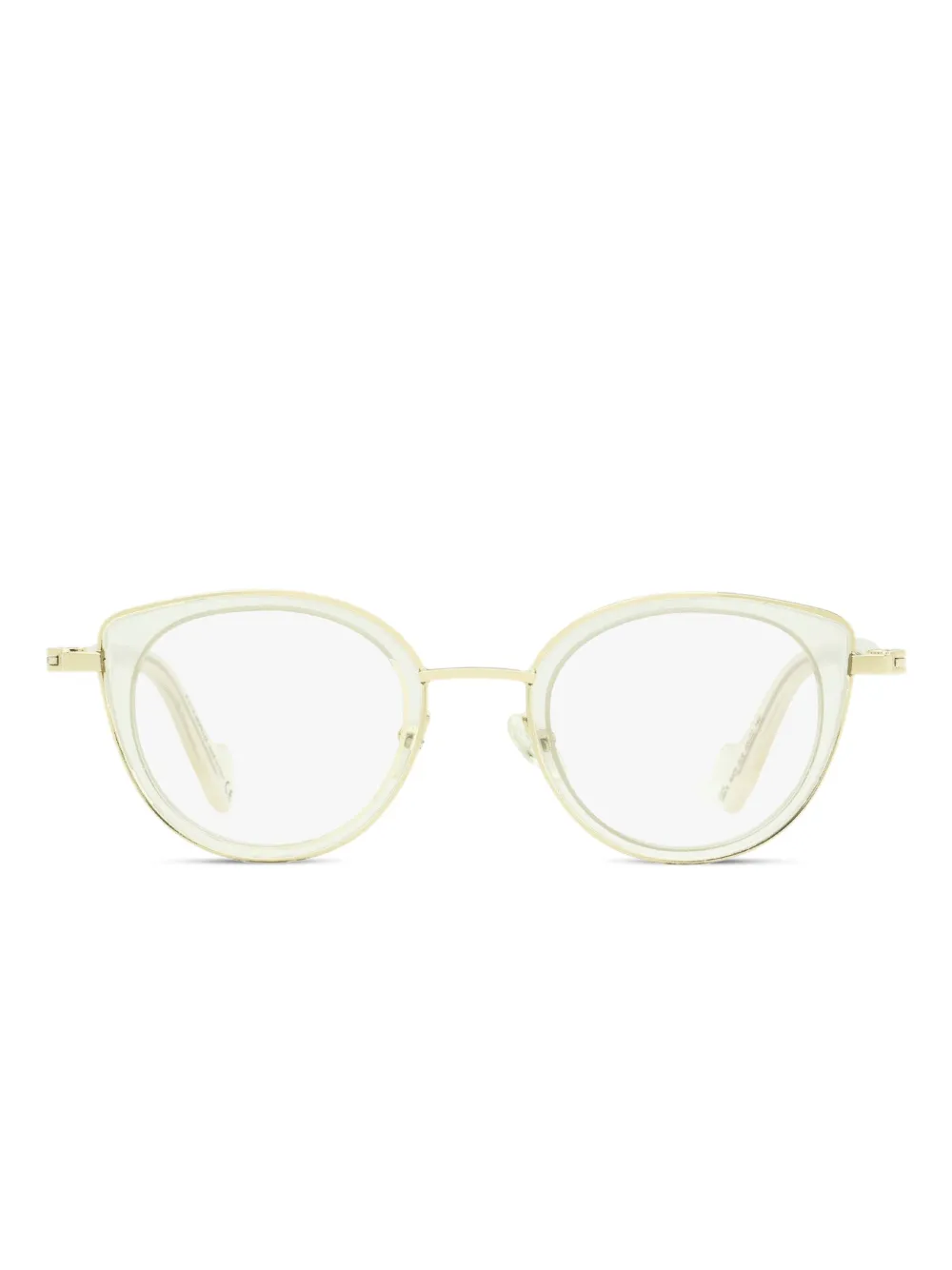 Moncler Eyewear Bril met cat-eye montuur Goud