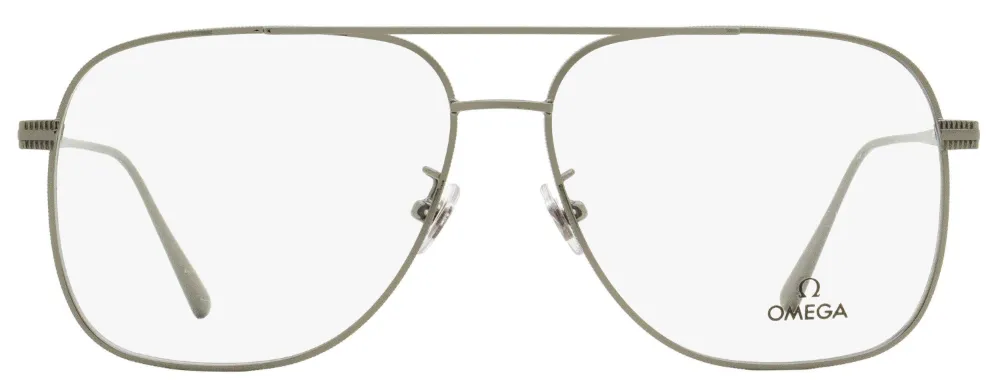 Omega Eyewear Pilot-frame Glasses In Silber
