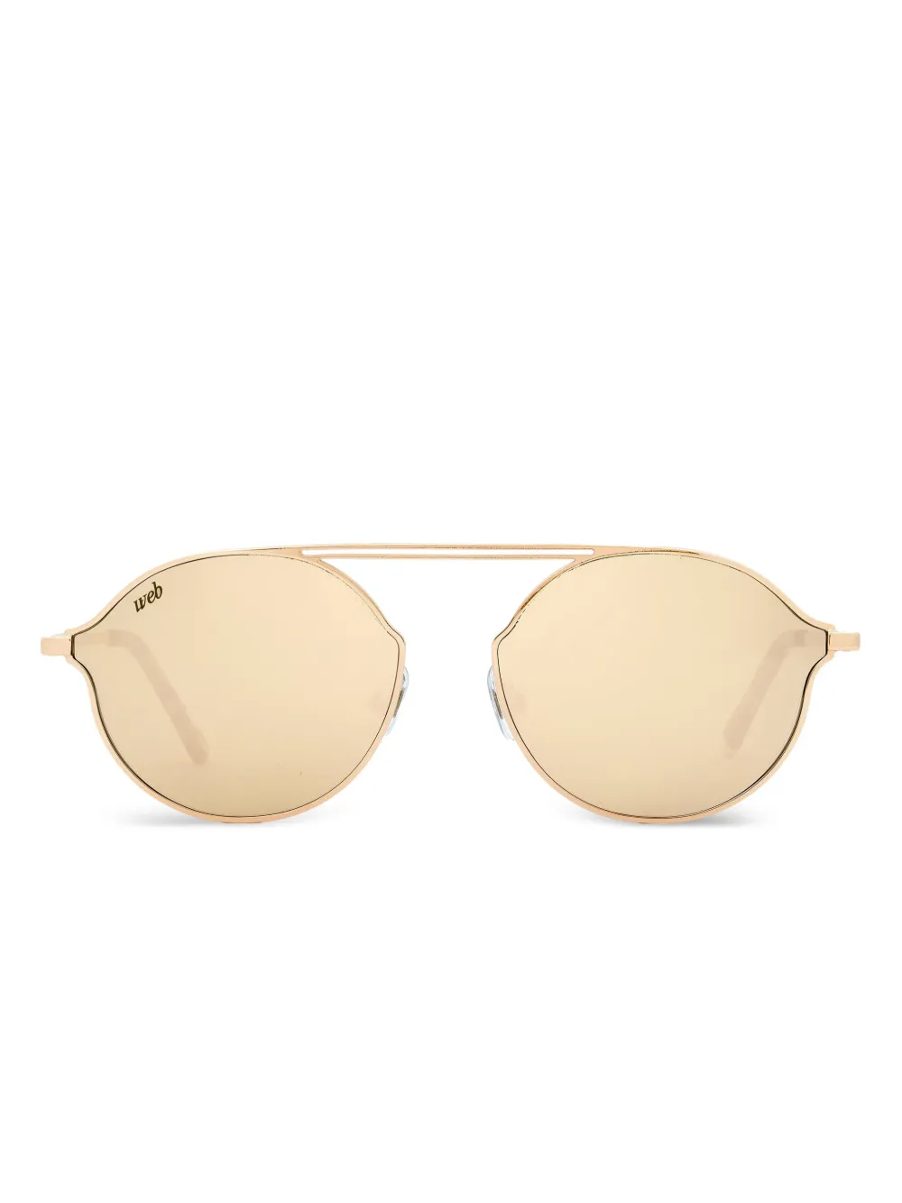 WEB eyewear round-frame sunglasses | Gold | Image 1