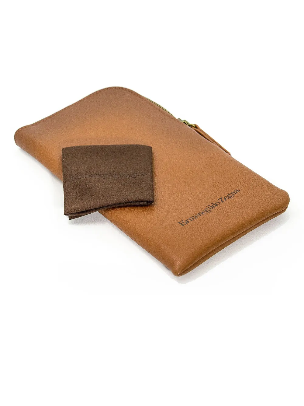 Zegna Zonnebril met rond montuur Bruin