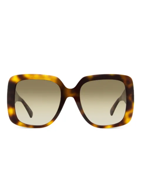 Longchamp tortoiseshell oversized sunglasses 
