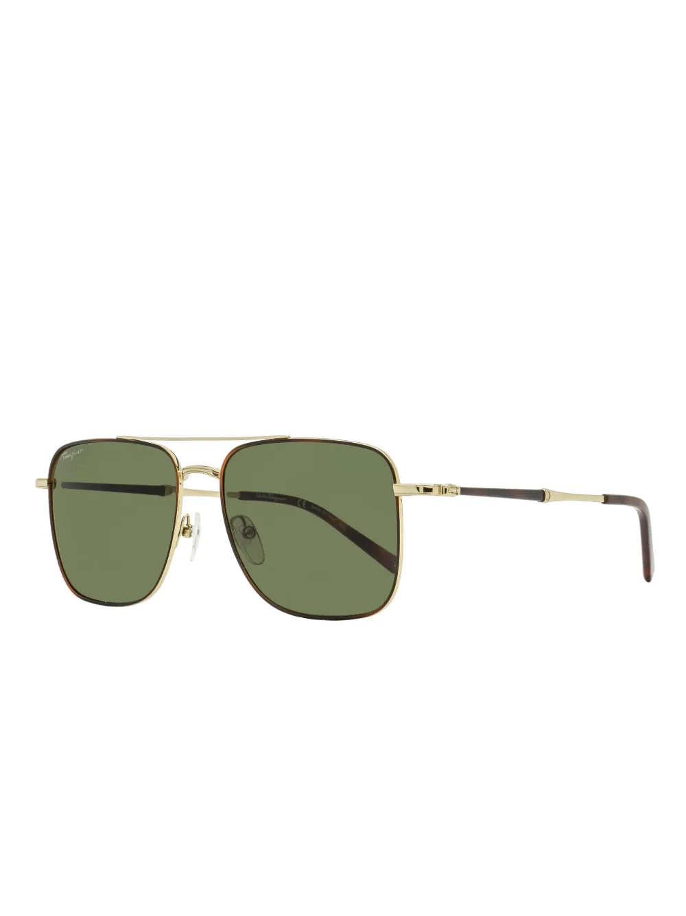 Ferragamo Eyewear Zonnebril met vierkant montuur Goud
