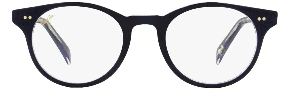 Maui Jim Round-frame Glasses In Blue