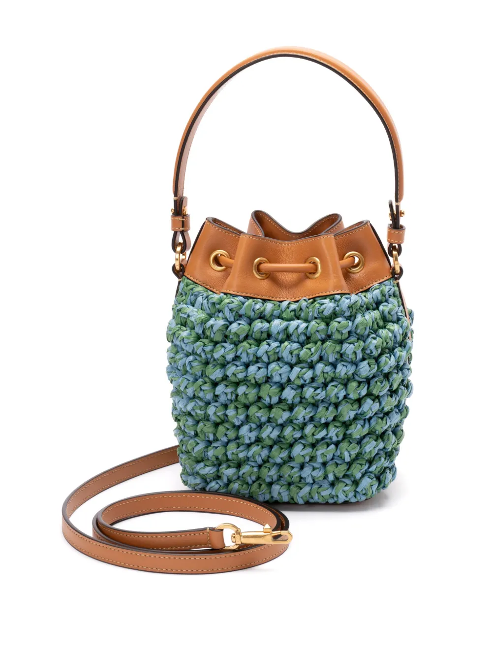 Valentino Garavani VLogo Signature mini bucket-tas Blauw