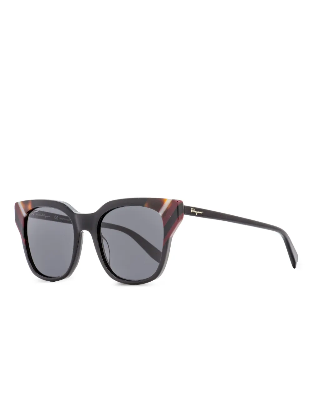 Ferragamo Eyewear square-frame sunglasses - ブラック Ferragamo Eyewear square-frame sunglasses - ブラック