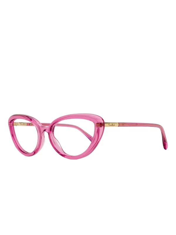 Pomellato Eyewear PM0112 cat-eye Metal Glasses | Pink | FARFETCH display picture 2