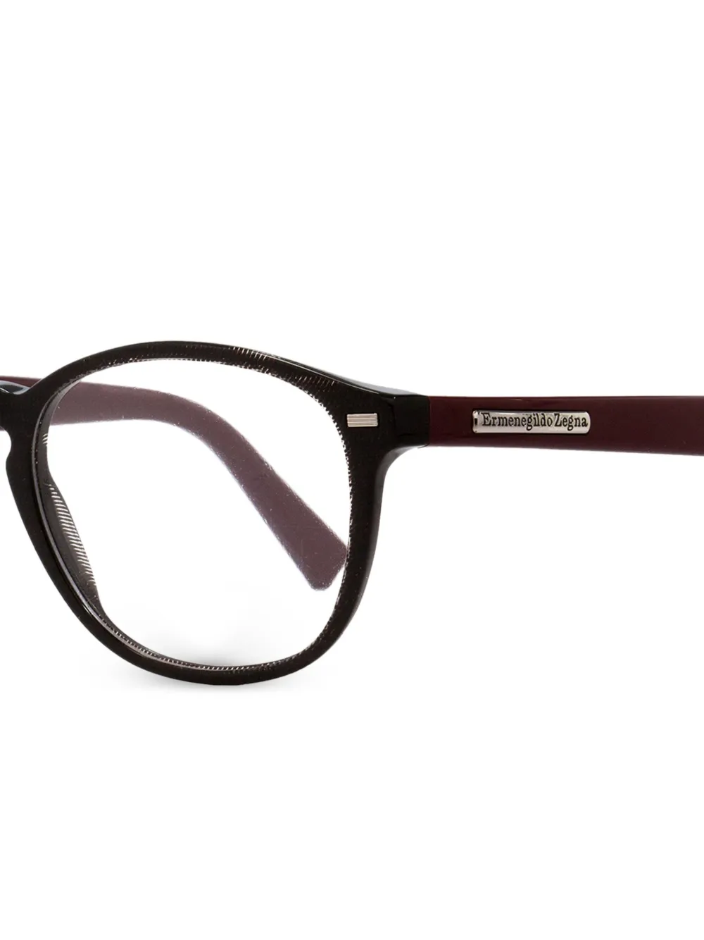 Zegna round-frame glasses Rood
