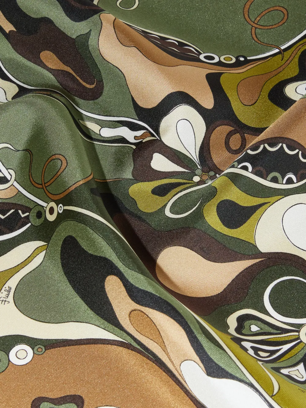 PUCCI Sjaal met Orchidee-print Groen