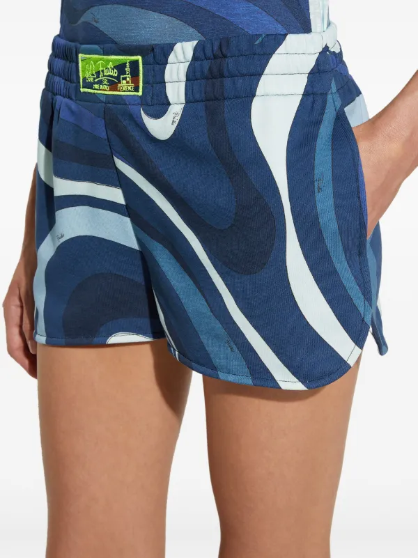 PUCCI Marmo プリント ショートパンツ | ブルー | FARFETCH JP
