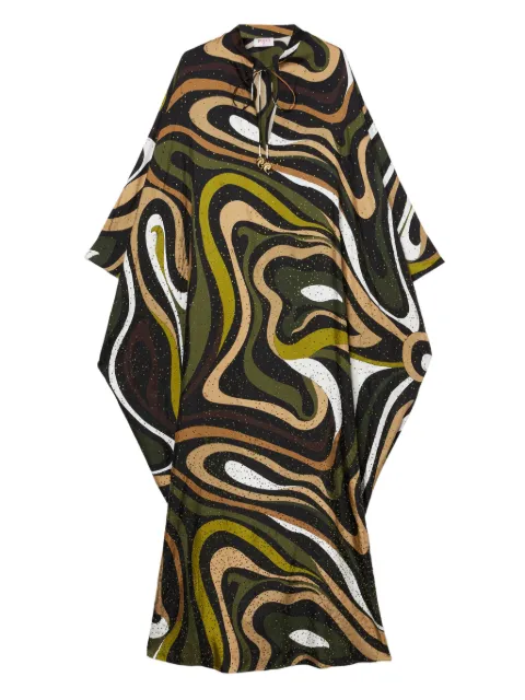 PUCCI vestido largo con estampado Marmo