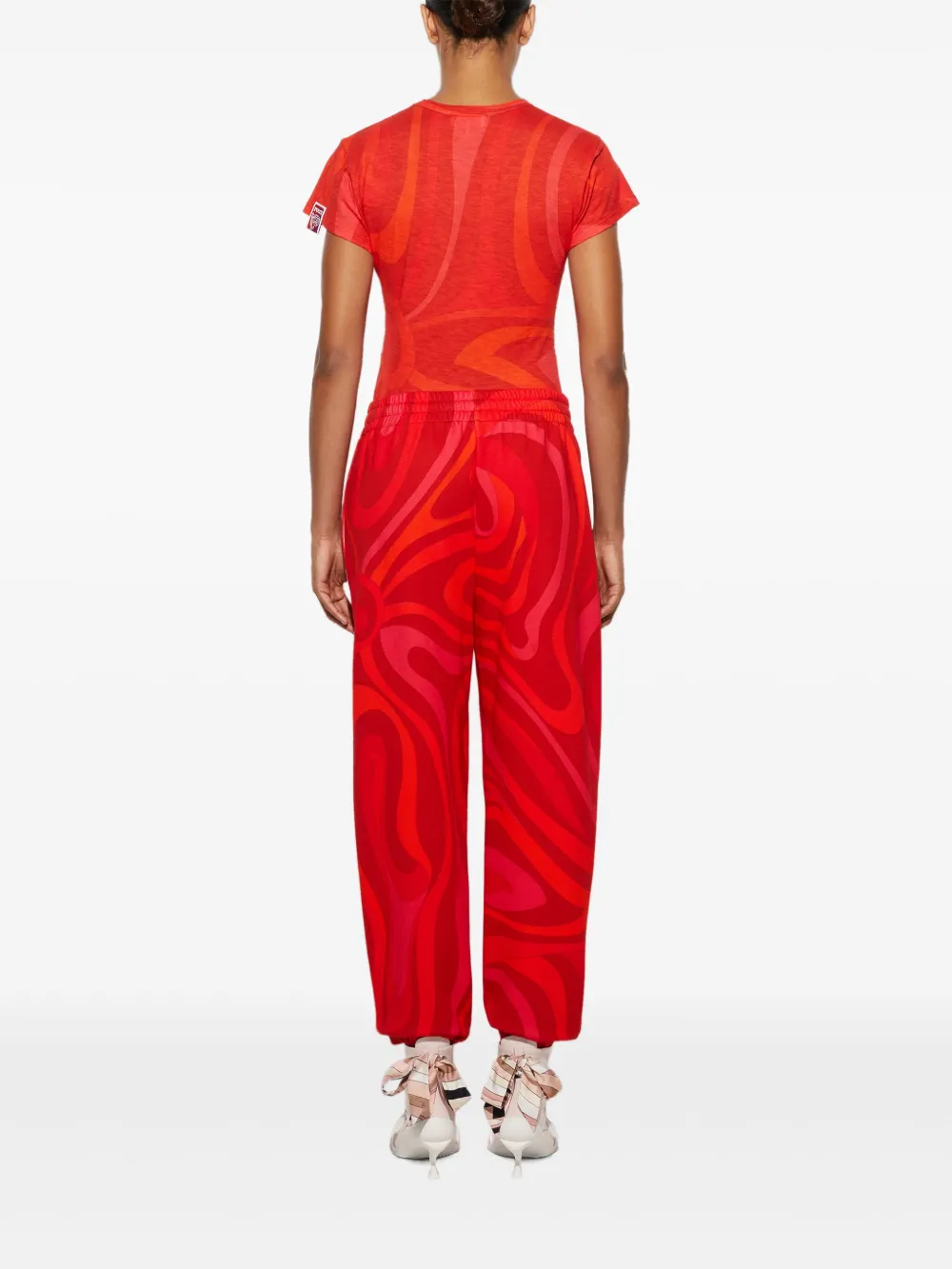 PUCCI Fleece trainingsbroek Rood