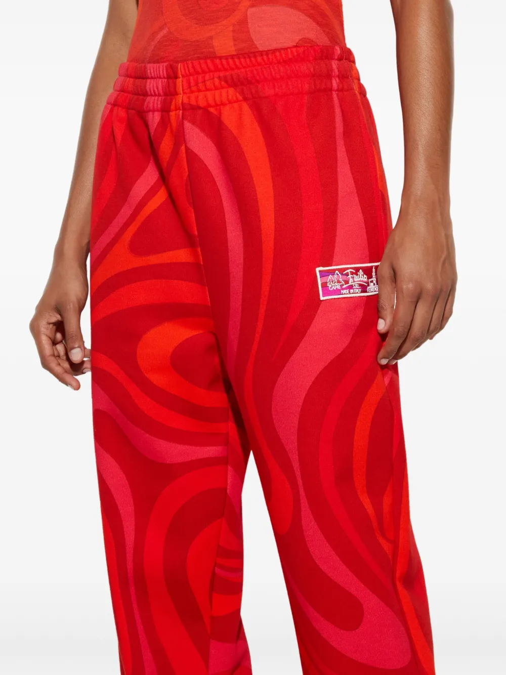 PUCCI Fleece trainingsbroek Rood