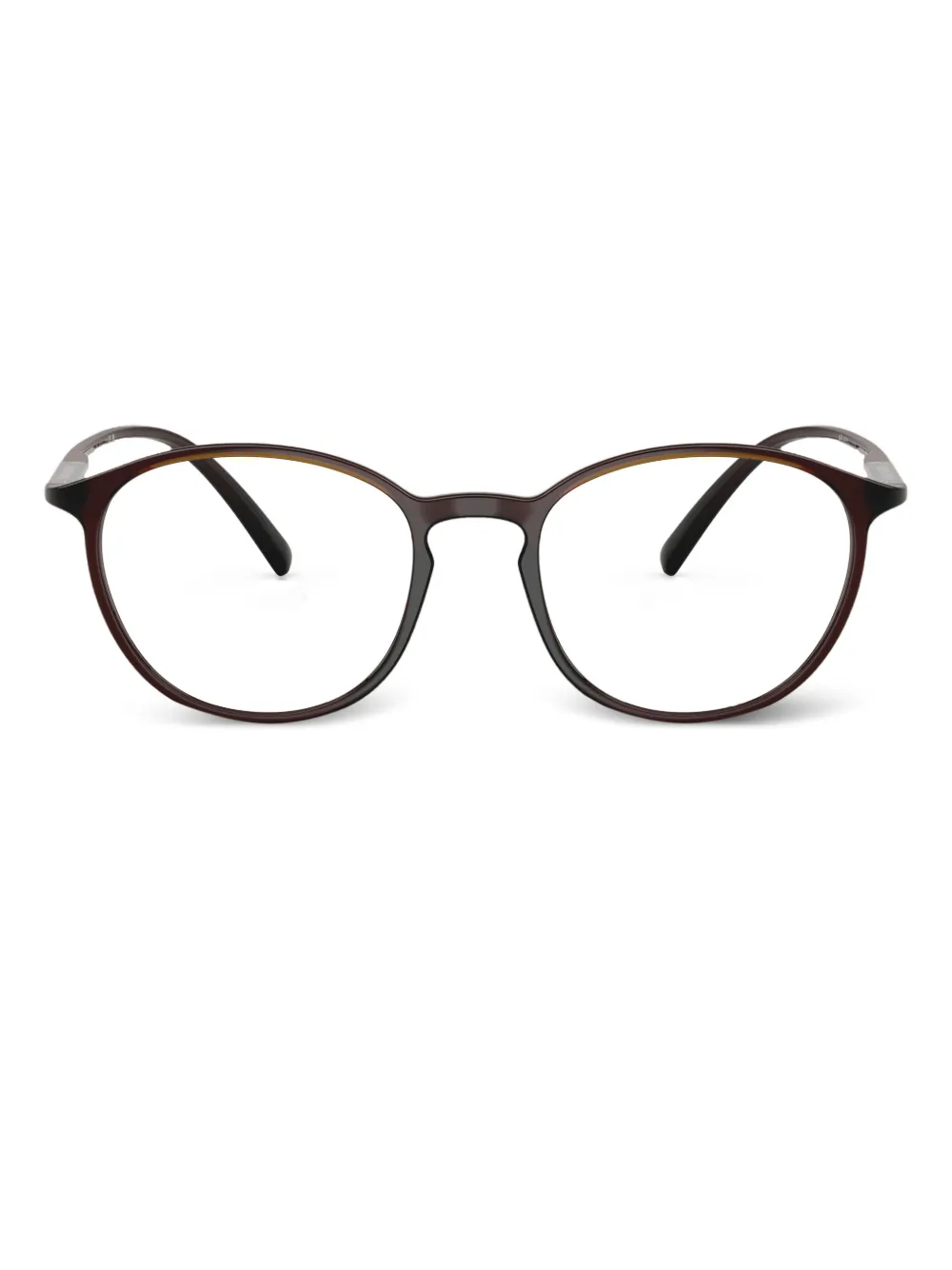 Giorgio Armani round-frame glasses | Brown | Image 1