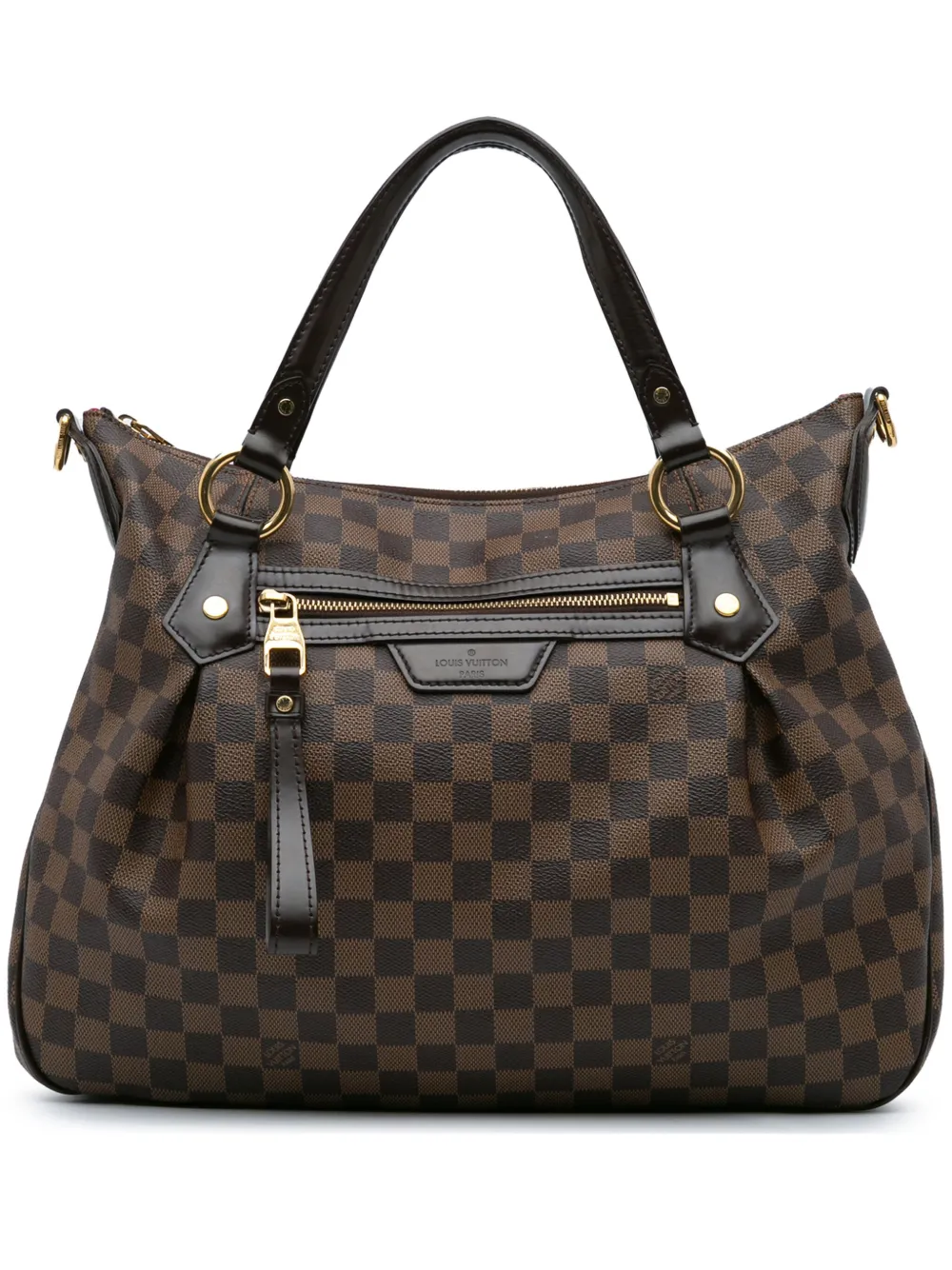 Louis Vuitton Pre-Owned 2011 ダミエ エベヌ エヴォラ MM サッチェルバッグ - ブラウン Louis Vuitton Pre-Owned 2011 ダミエ エベヌ エヴォラ MM サッチェルバッグ - ブラウン