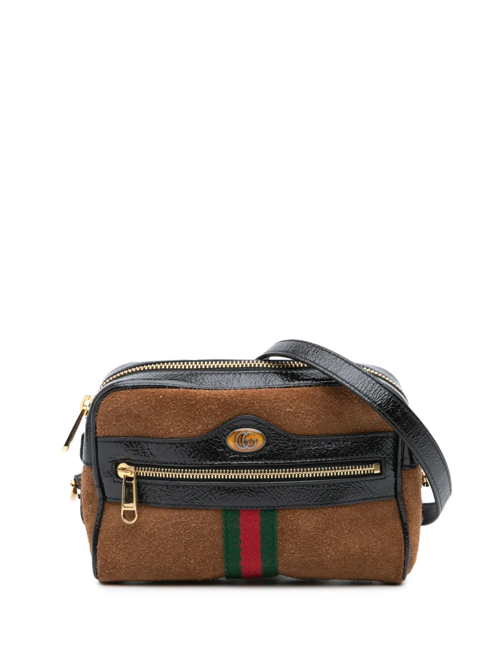 Gucci Pre-Owned 2016-2024 Mini Suede Ophidia crossbody bag | Brown | Image 1
