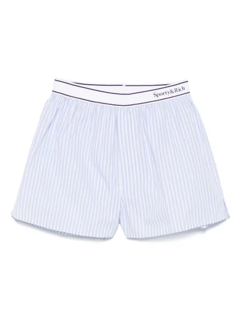 Sporty & Rich logo-waistband shorts