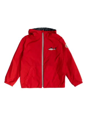 Palm Angels Kids logo-print Cotton Track Jacket | Red | FARFETCH CA