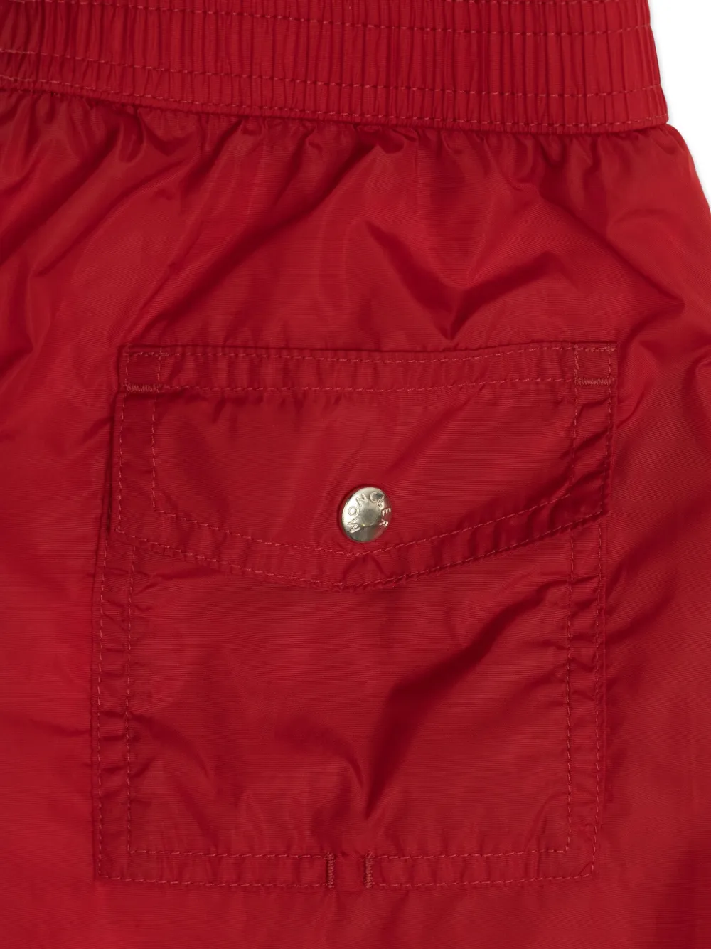 Moncler Enfant Zwembroek met driekleurige afwerking Rood