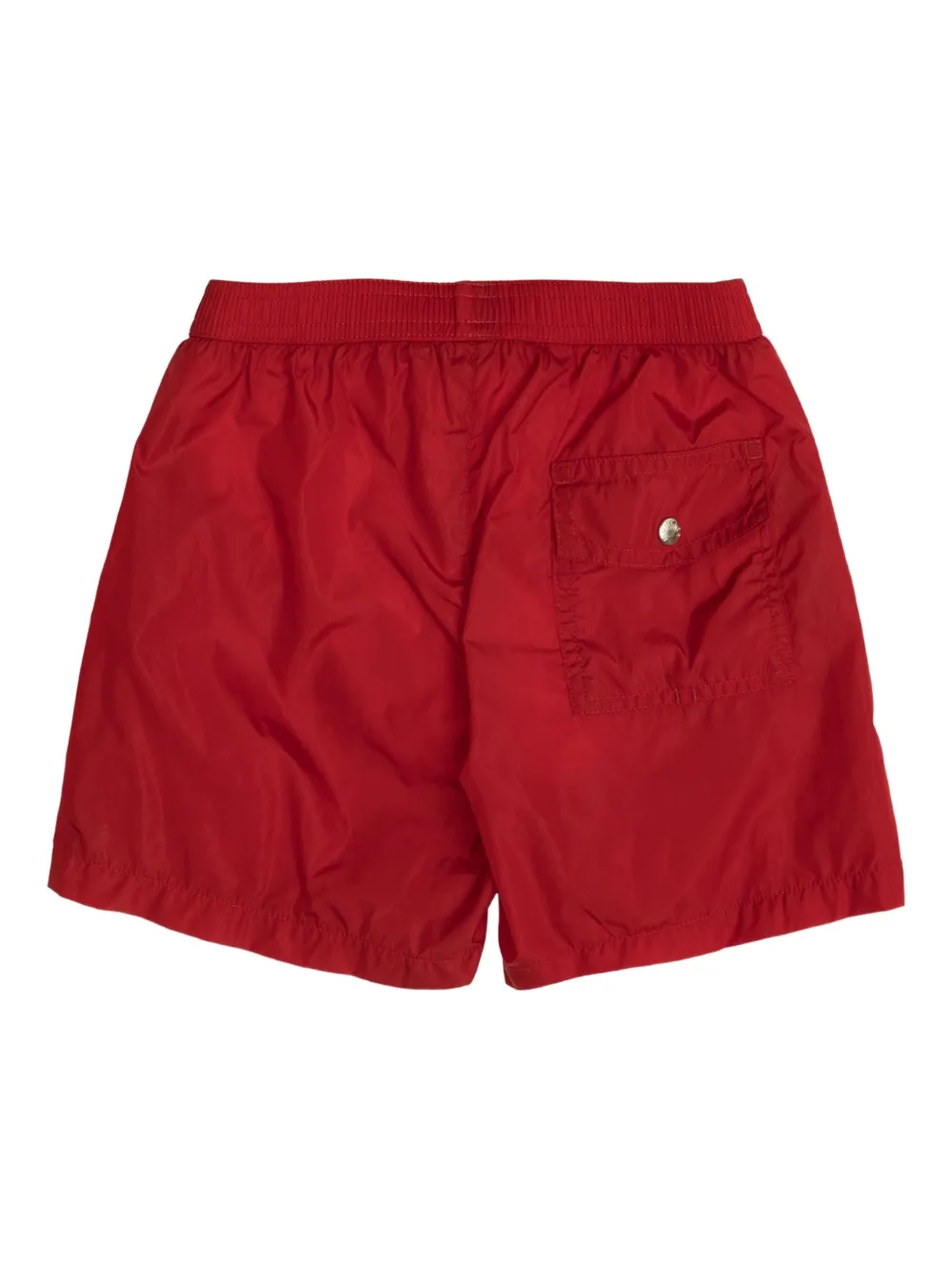 Moncler Enfant Zwembroek met driekleurige afwerking Rood