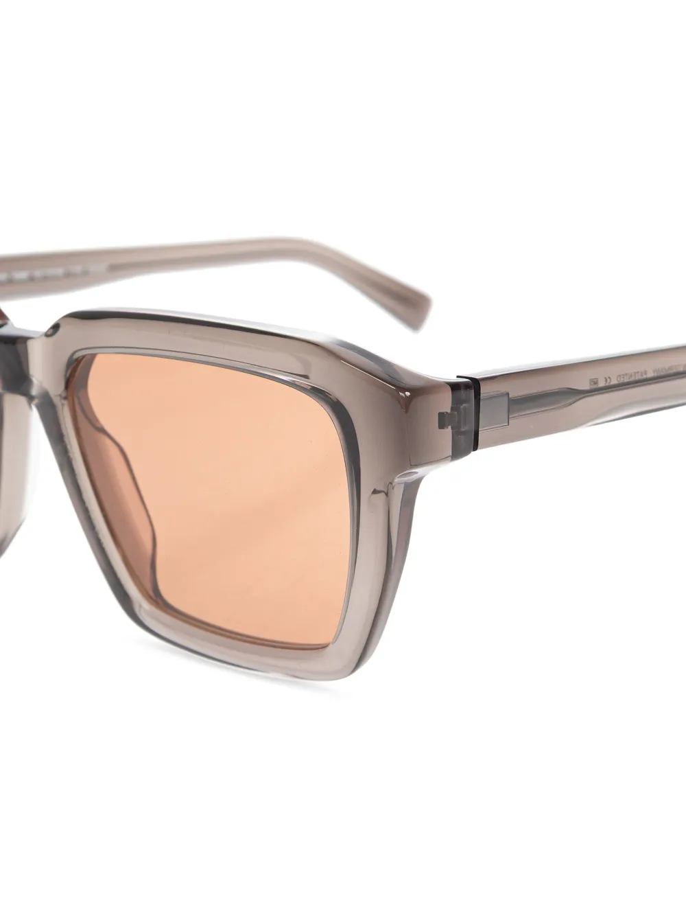 Mykita Zonnebril met vierkant montuur Bruin