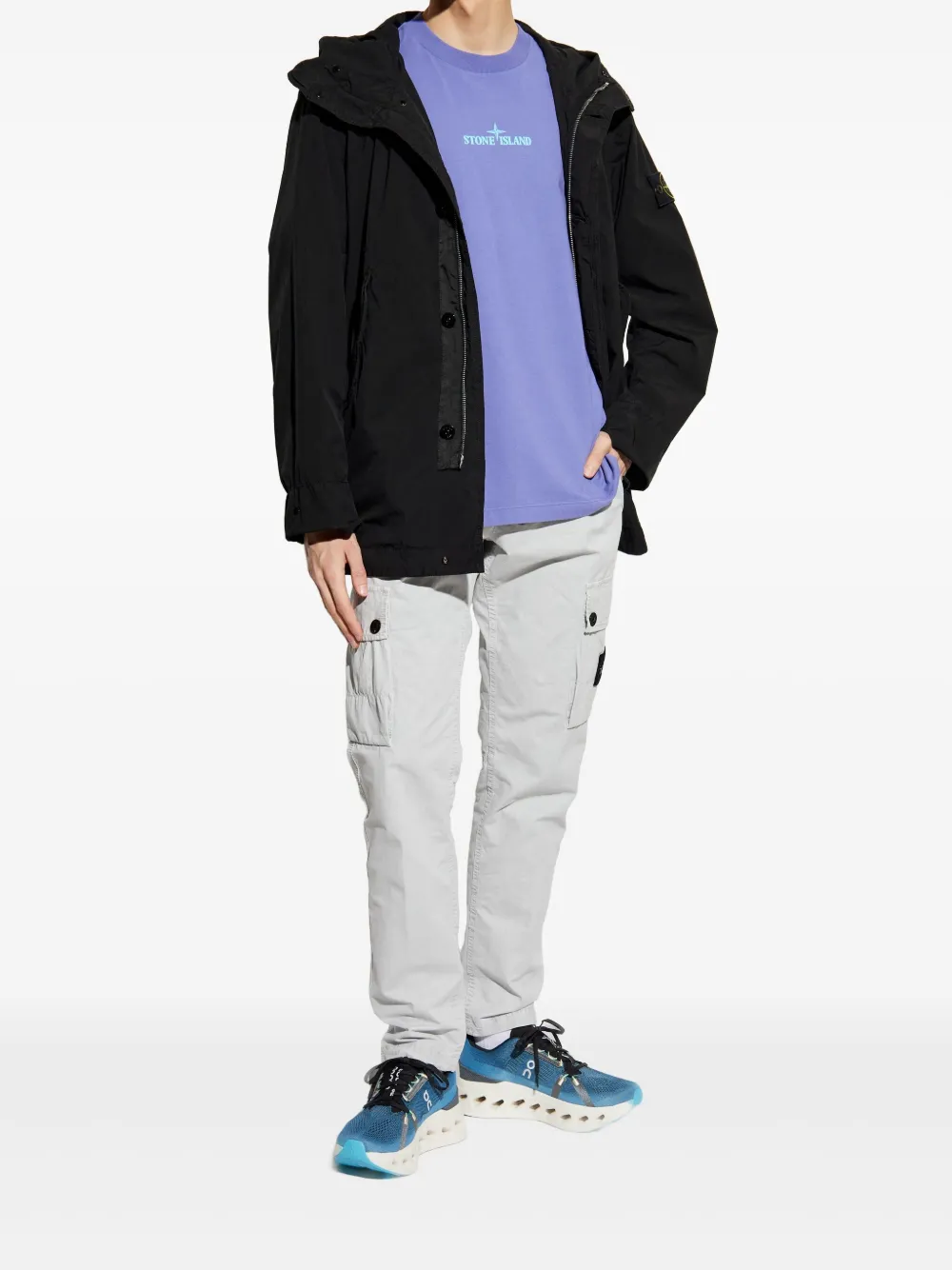 Stone Island Compass-patch parka jacket | Lightweight Jackets | Image 2