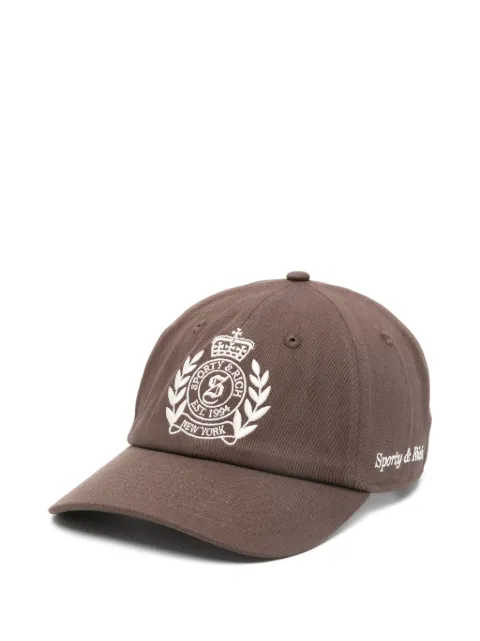Sporty & Rich H&W Crest baseball hat