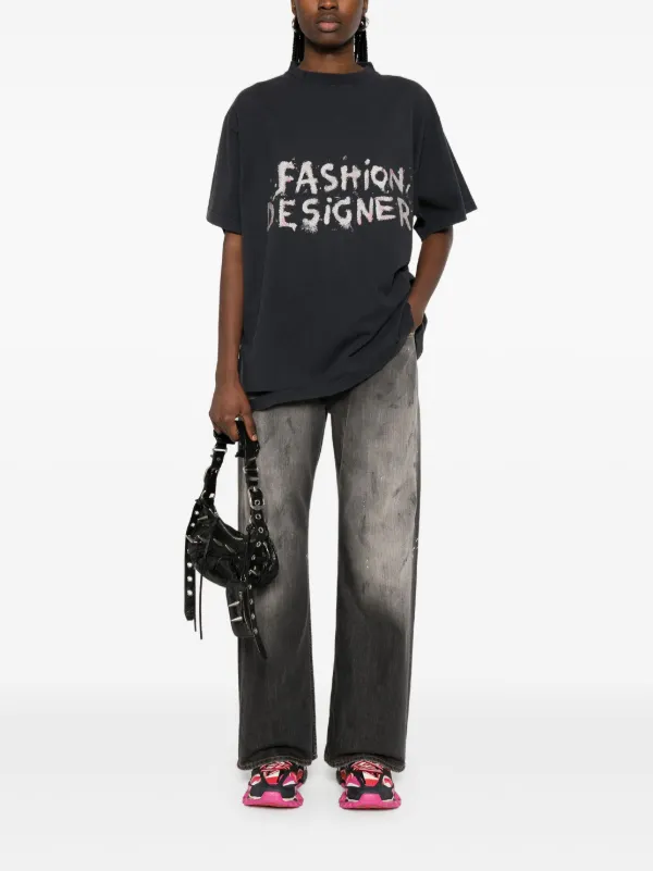 Balenciaga Fashion Designer T-shirt | Black | FARFETCH TW