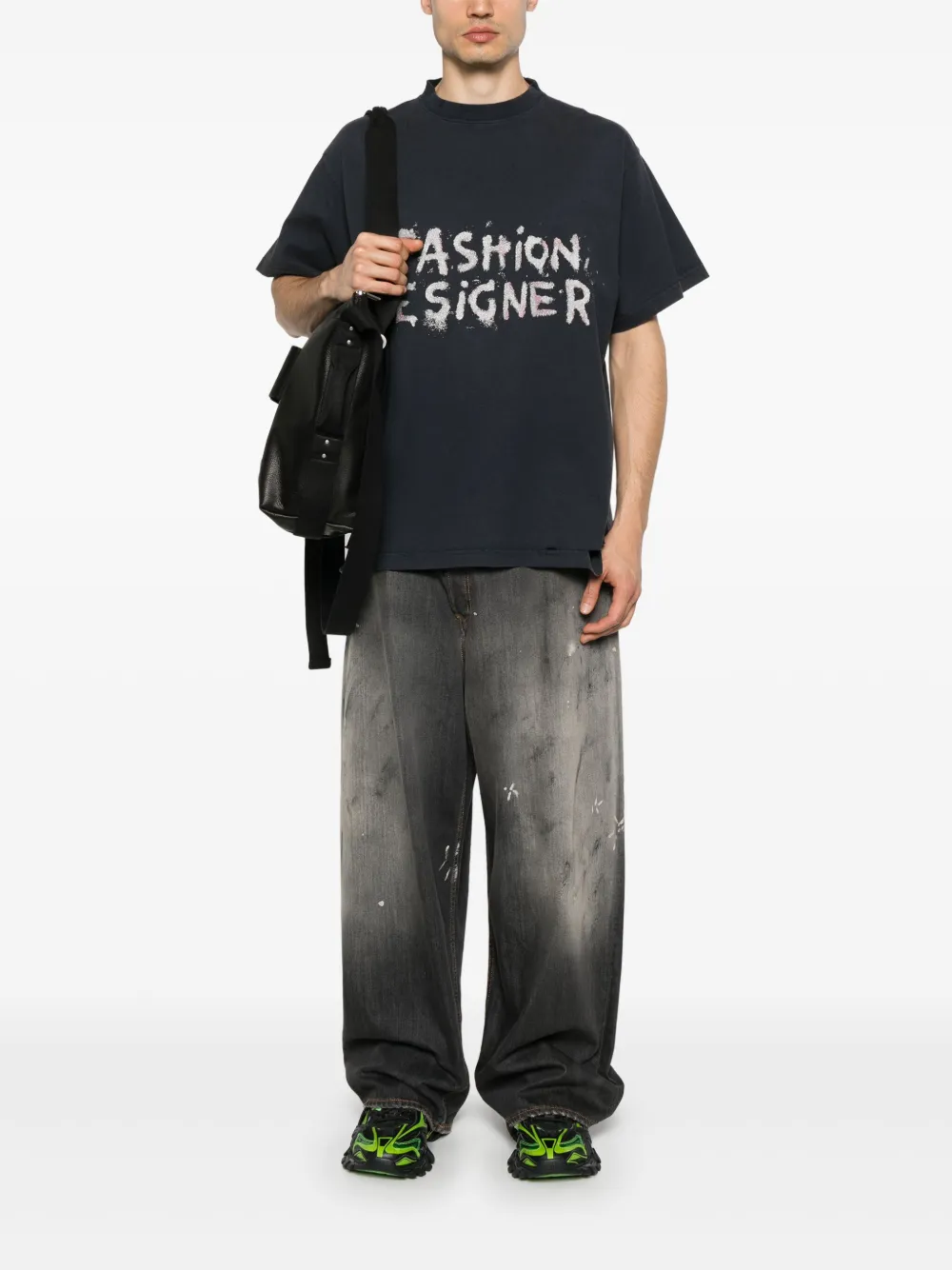 Balenciaga Fashion Designer T-shirt Zwart