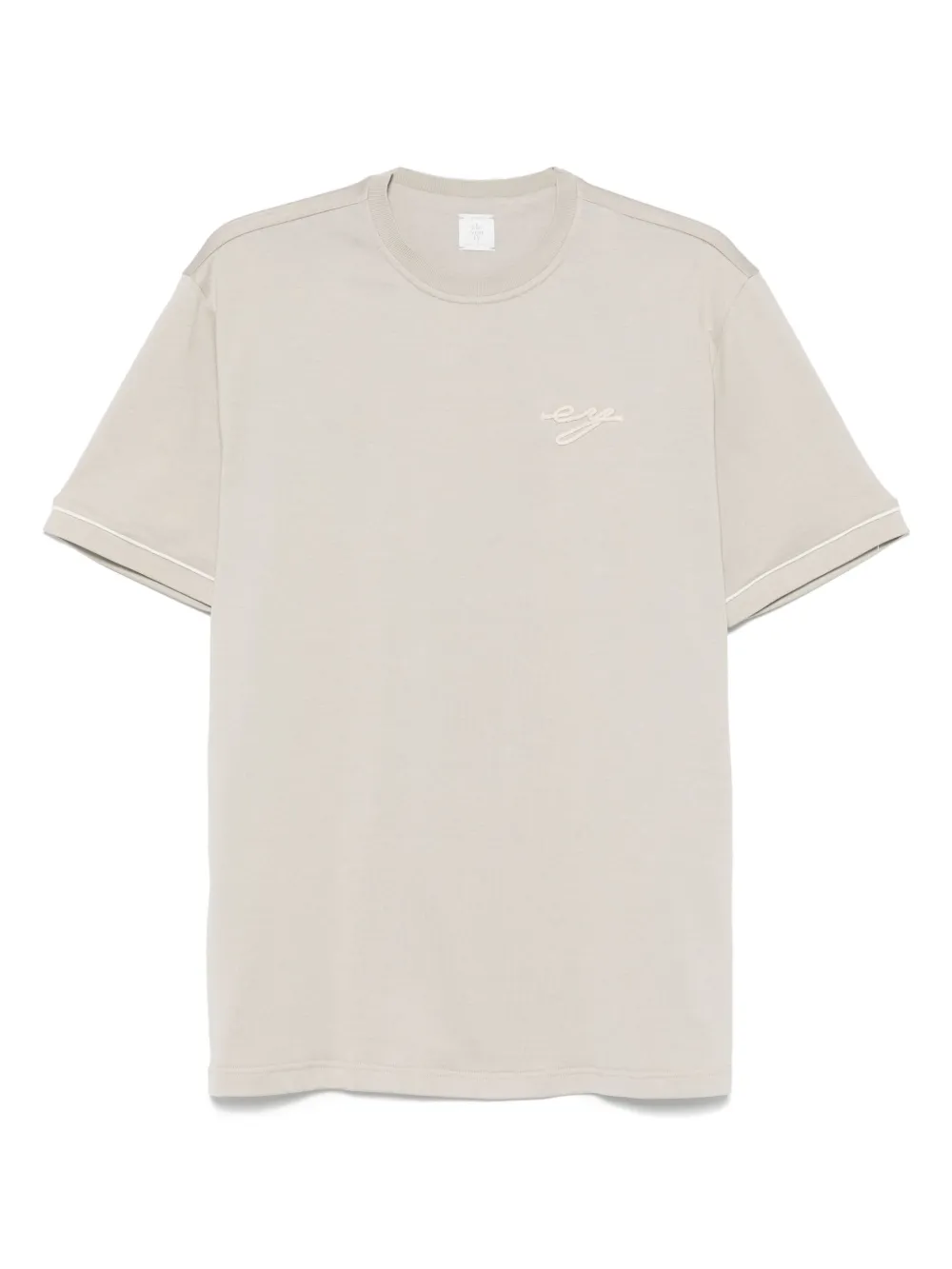 Eleventy embroidered-logo T-shirt | Green | Image 1