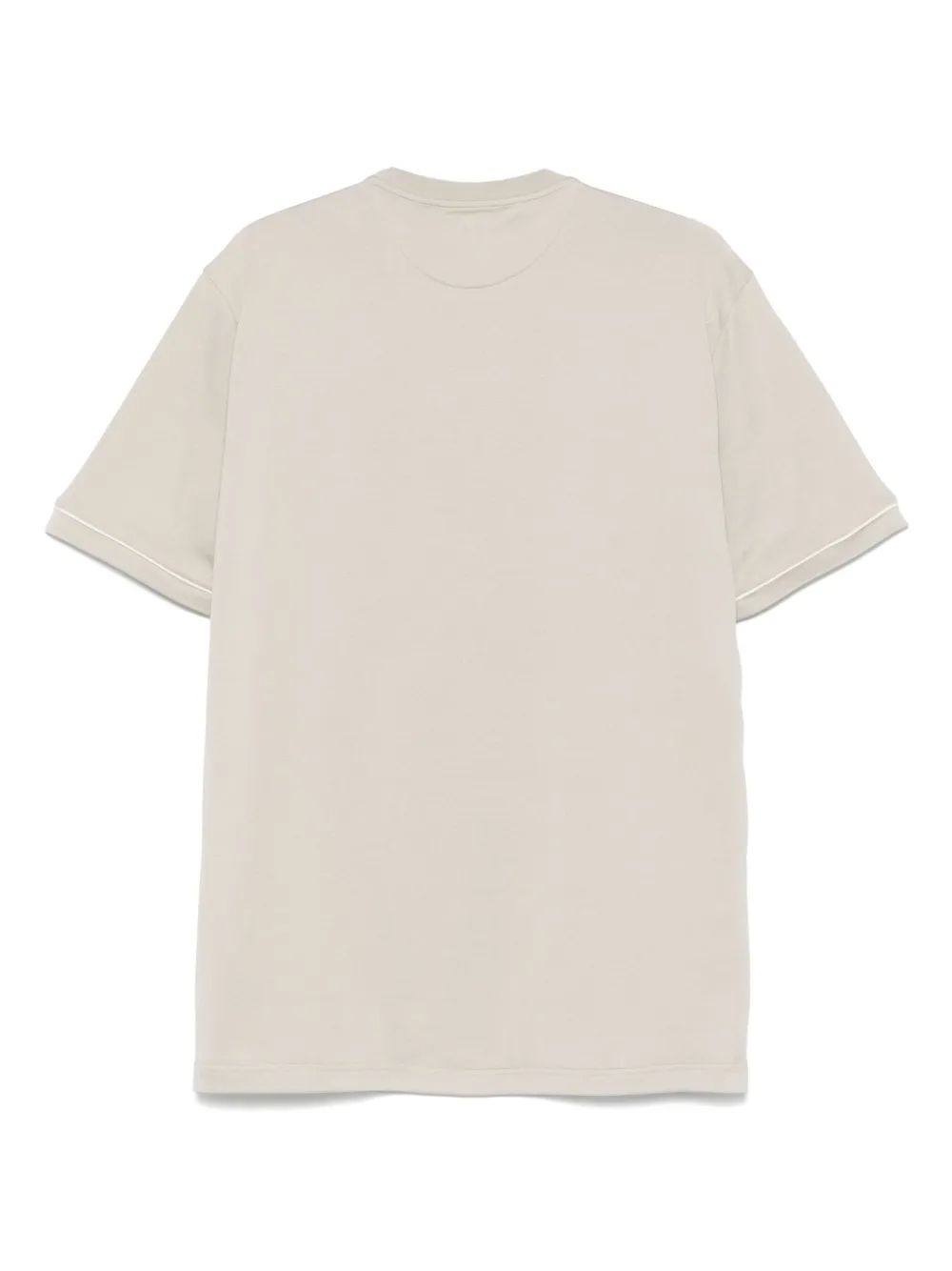 Eleventy T-shirt met geborduurd logo - Groen