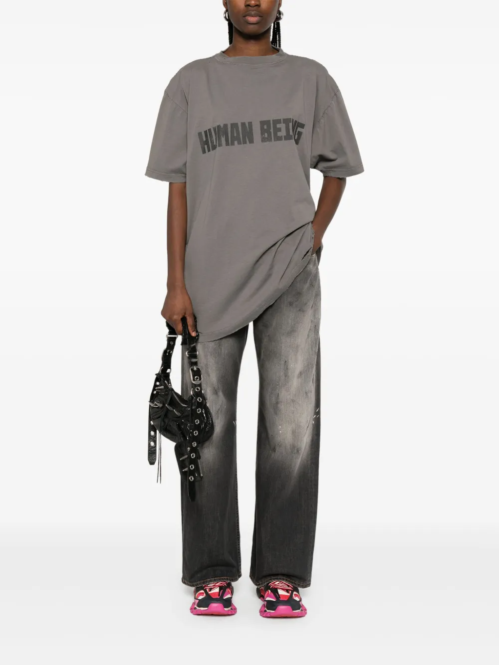 Balenciaga Human Being T-shirt Grijs