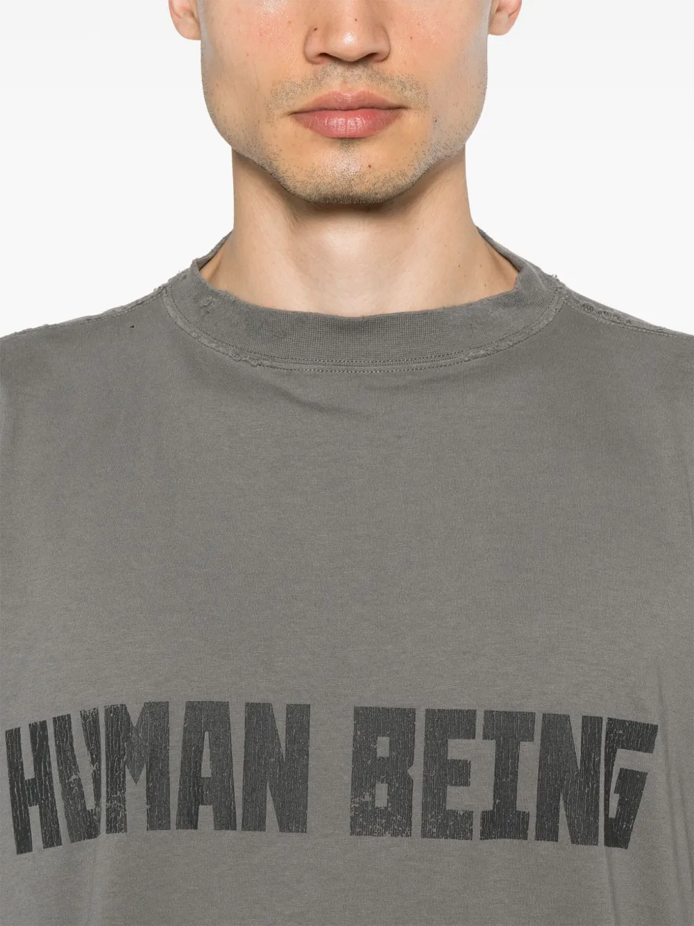Balenciaga Human Being T-shirt Grijs