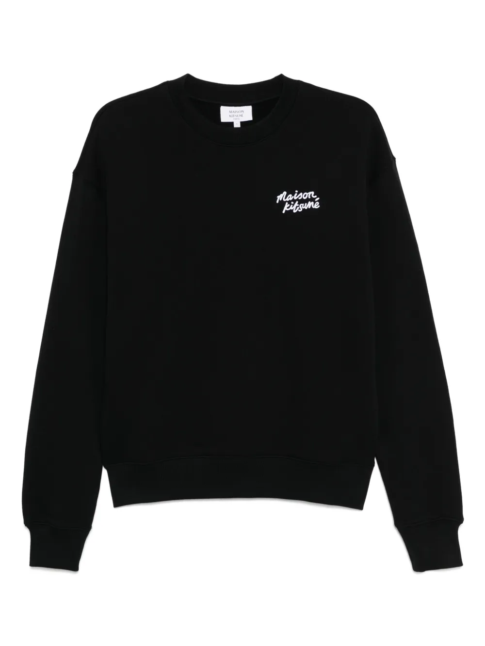 Maison Kitsuné Handwriting Comfort スウェットシャツ - ブラック Maison Kitsuné Handwriting Comfort スウェットシャツ - ブラック
