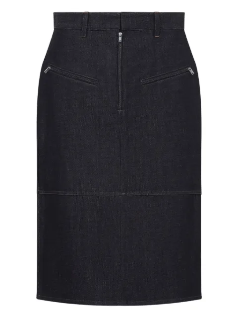 Jil Sander falda lápiz de mezclilla
