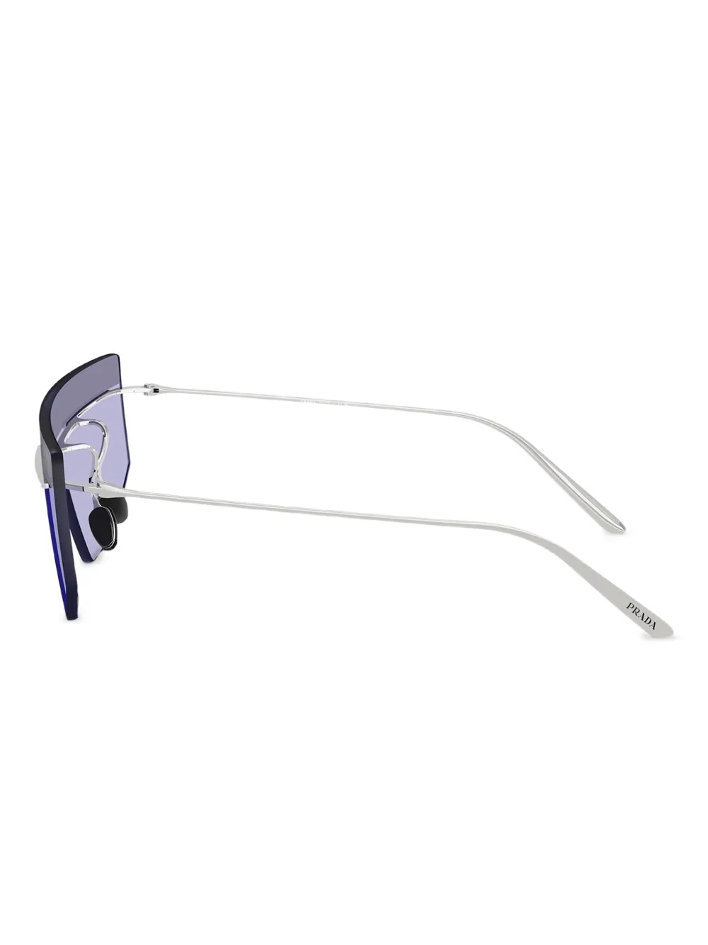 Prada Sonnenbrille Mit Shield-gestell In Gray