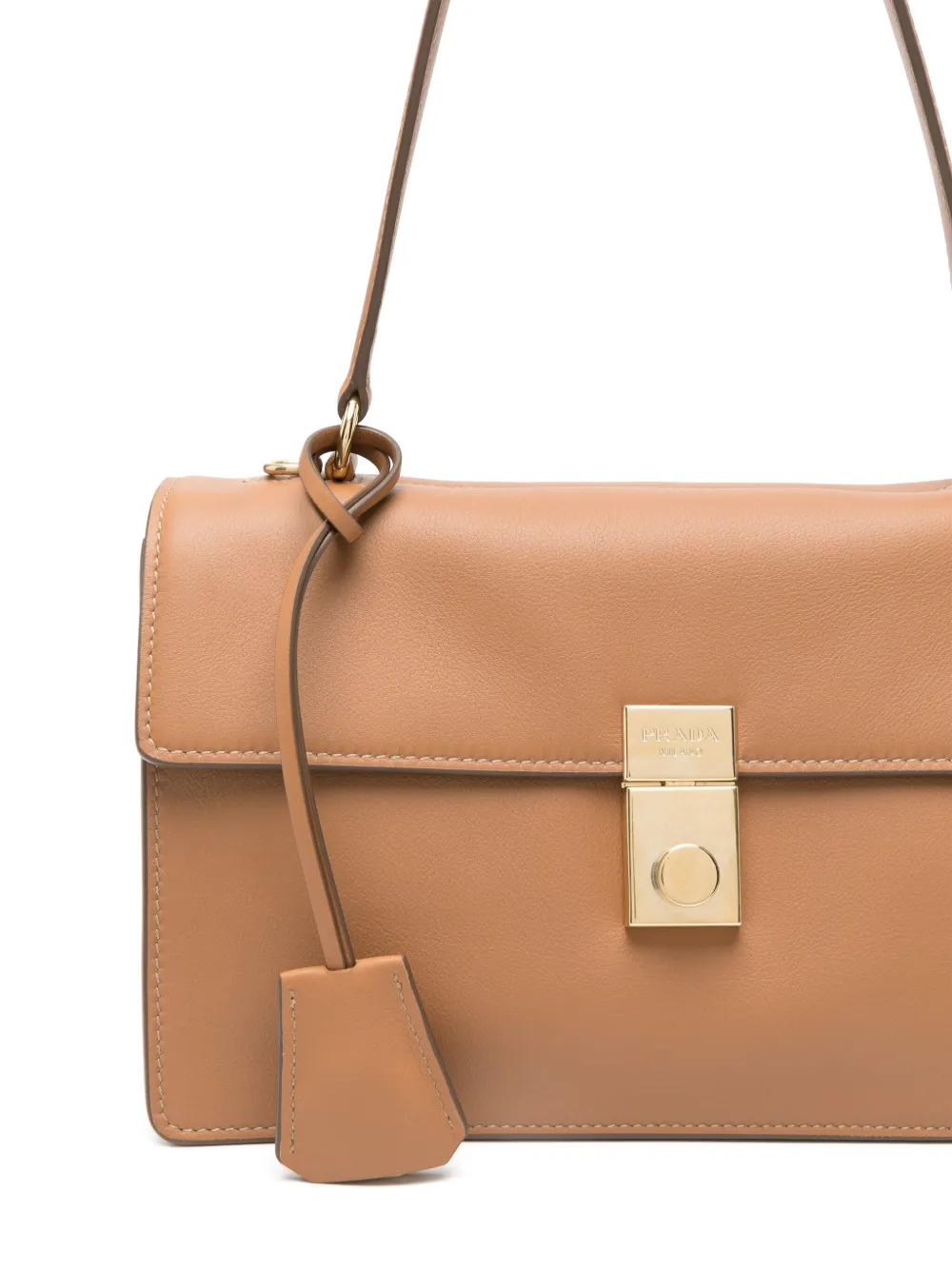 Prada Medium Soft Sound schoudertas Bruin