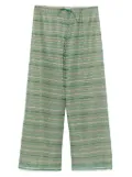 Oséree shiny stripes trousers - Green