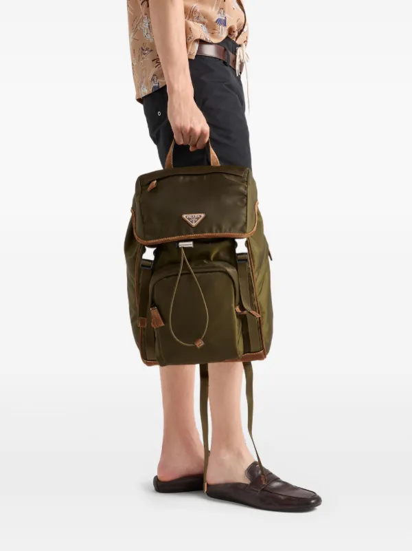 Prada technical-fabric Backpack | Green | FARFETCH
