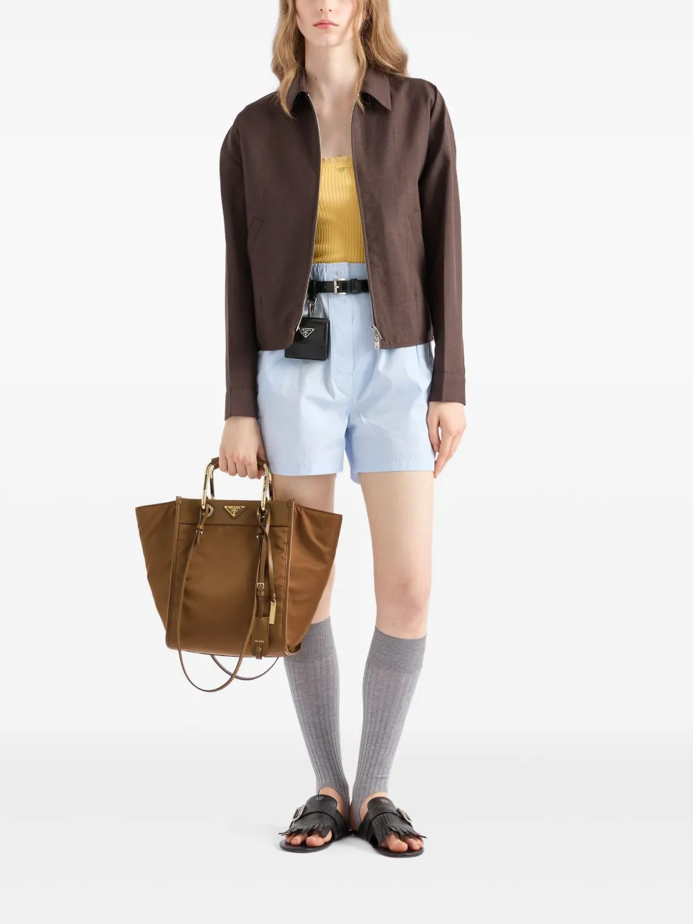 Prada Re-Nylon shopper - Bruin