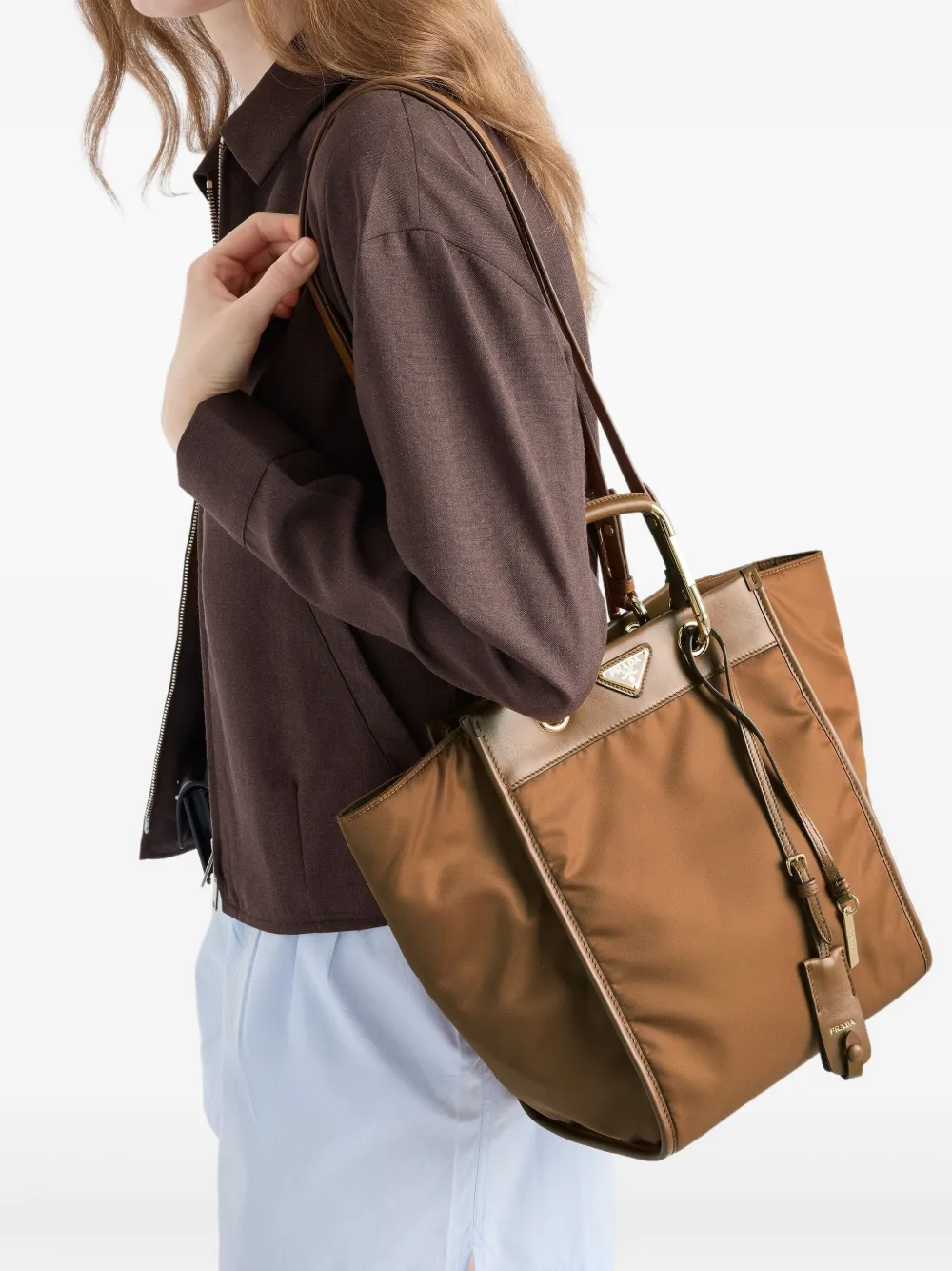Prada Re-Nylon shopper Bruin