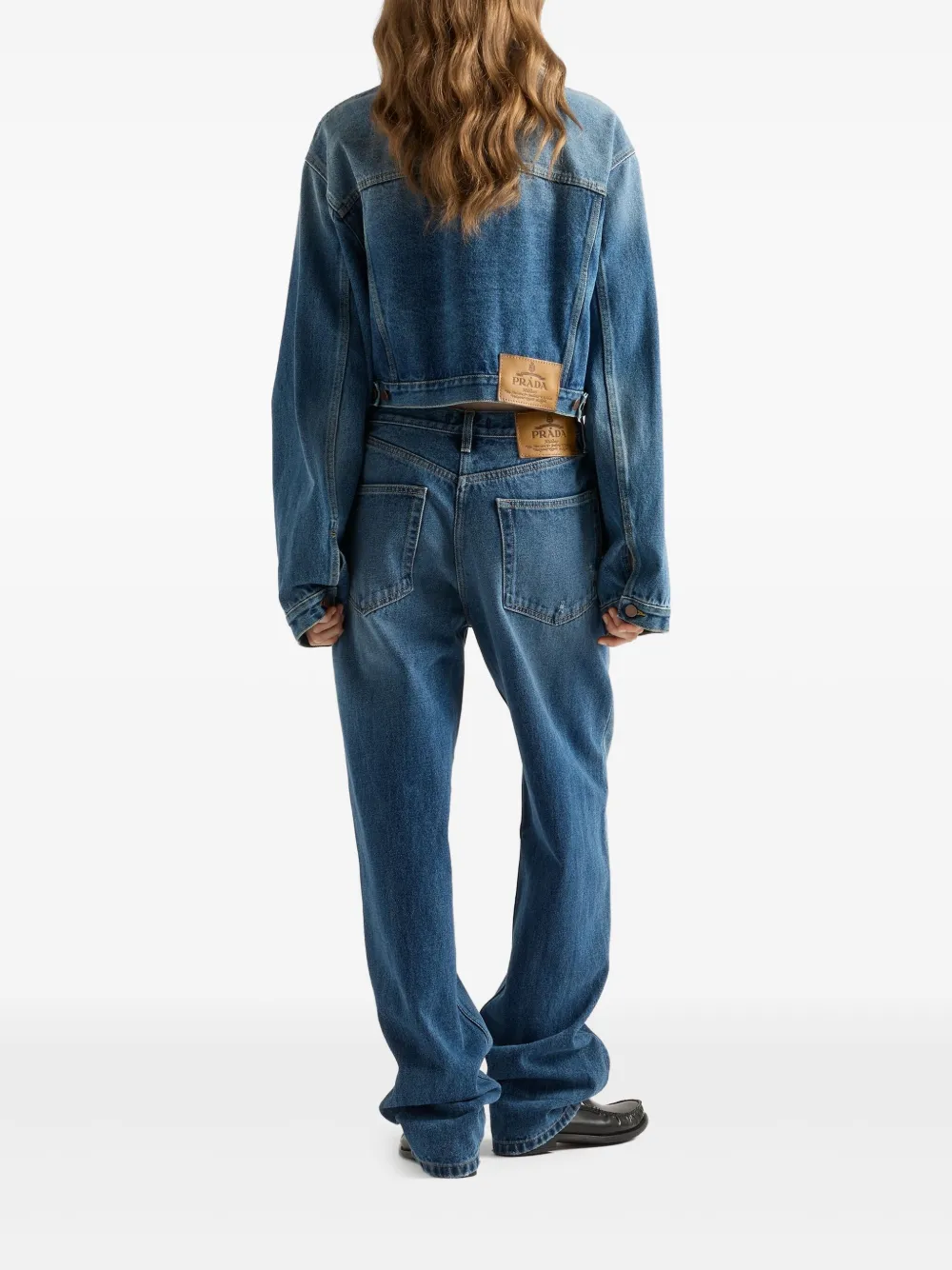 Prada Jack met extra lange mouwen Blauw